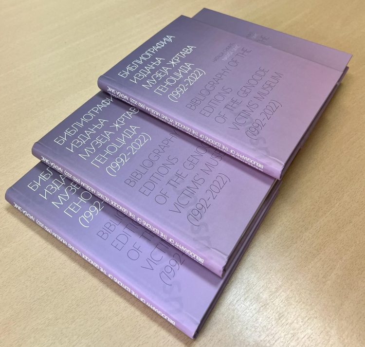 ОБЈАВЉЕНА „БИБЛИОГРАФИЈА ИЗДАЊА МУЗЕЈА ЖРТАВА ГЕНОЦИДА (1992-2022)“