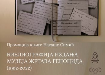 PREDSTAVLjANjE „MONOGRAFIJE IZDANjA MUZEJA ŽRTAVA GENOCIDA (1992-2022)“