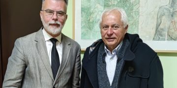 Проф. др Љубодраг Димић у посети Музеју жртава геноцида