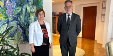 Direktor Muzeja žrtava genocida g. Dejan Ristić susreo se danas u Banjoj Luci sa ministarkom prosvjete i kulture Republike Srpske g-đom Željkom Stojičić.