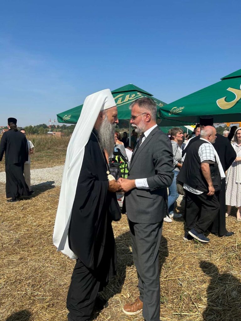 Patrijarh srpski Porfirije i direktor Muzeja žrtava genocida g. Dejan Ristić