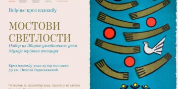 Стручно вођење кроз изложбу ,,МОСТОВИ СВЕТЛОСТИ – Избор из Збирке уметничких дела Музеја жртава геноцида“