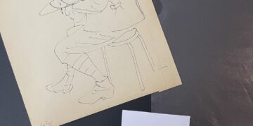 Цртеж уметника Ивана Лучева ,,Из заробљеништва, 1943.“ дарован Музеју жртава геноцида