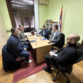 Састанак са Председником Привременог органа града Краљева г. др Предрагом Терзићем и директором Народног музеја у Краљеву г. Дарком Гучанином.