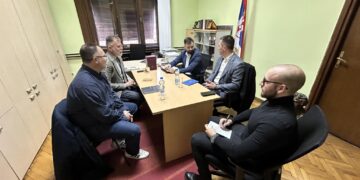 Састанак са Председником Привременог органа града Краљева г. др Предрагом Терзићем и директором Народног музеја у Краљеву г. Дарком Гучанином.
