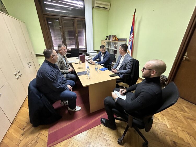 Састанак са Председником Привременог органа града Краљева г. др Предрагом Терзићем и директором Народног музеја у Краљеву г. Дарком Гучанином.