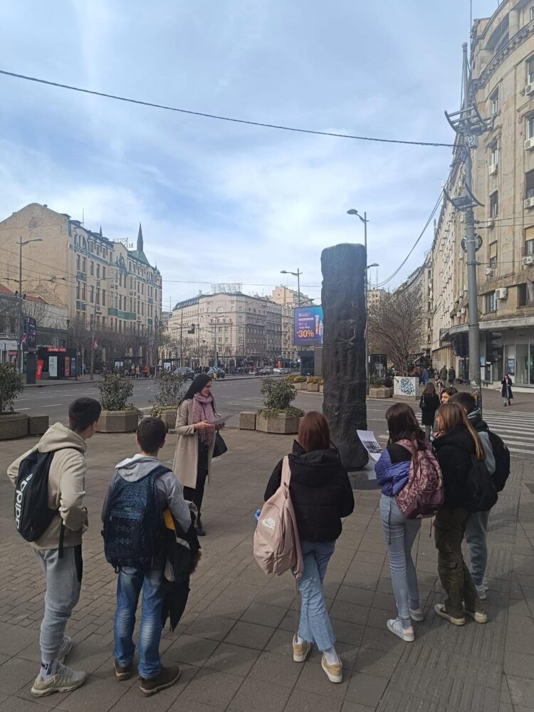 ,,КАЛДРМА БОЛА“ – стручно вођење у центру Београда за ученике