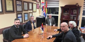 Састанак са председником Српског националног савјета у Црној Гори г.др Момчилом Вуксановићем и некадашњим министром културе у Влади Републике Црне Горе г. Будимиром Дубаком