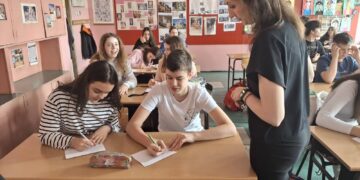 Радионица Музеја жртава геноцида за ученике седмог разреда.