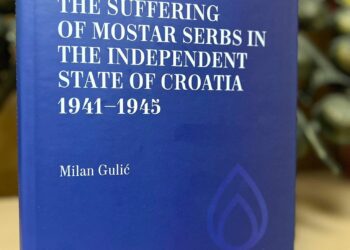 Promocija knjige pod nazivom ,,The suffering of Mostar Serbs in the Independent State of Croatia 1941 – 1945″ autora dr Milana Gulića